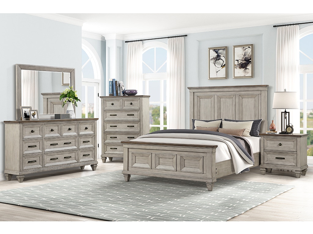 New Classic Bedroom MARIANA King Panel Bed B2114K - Furniture